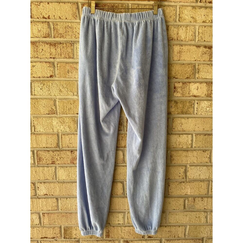 NWOT Stoney Clover Lane x Donni Collab Sweatpant Baby Blue Terrycloth Large - Picture 5 of 7